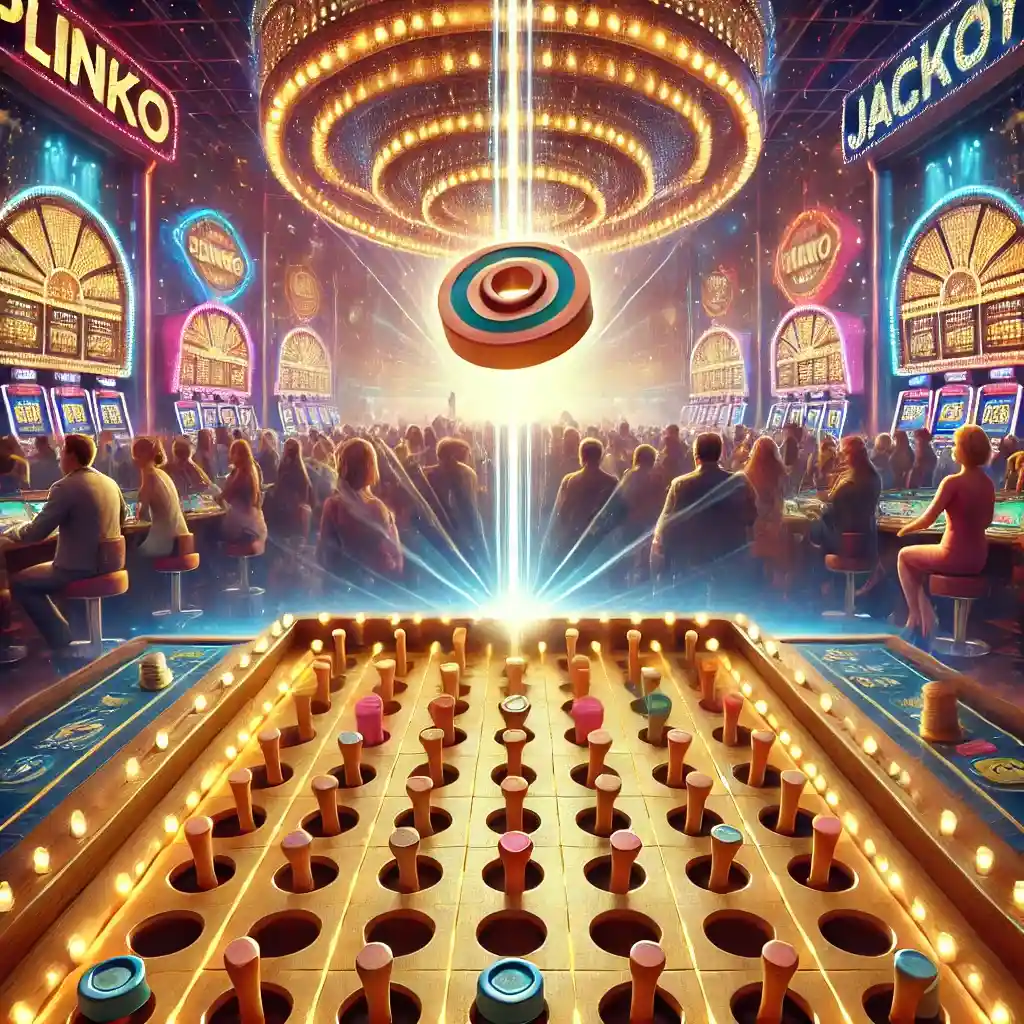 Plinko game.