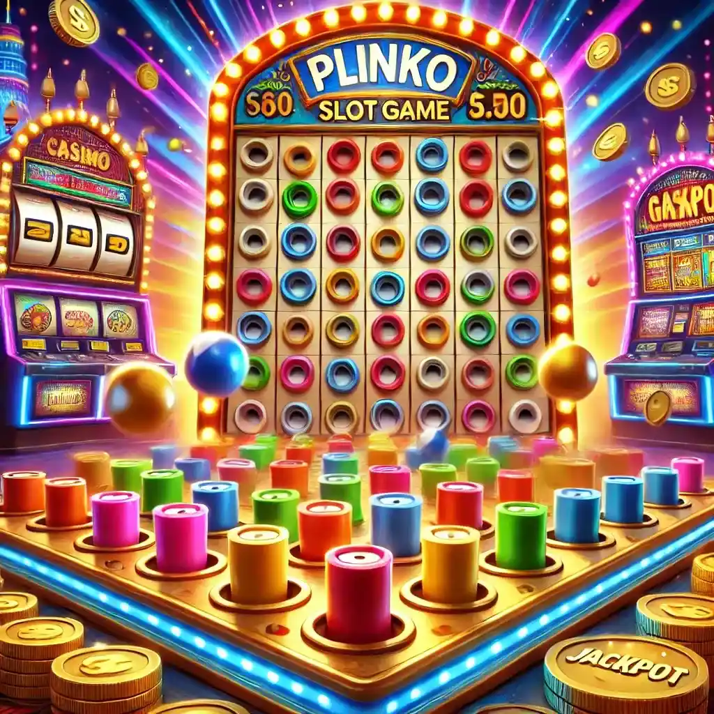 Plinko gambling game.